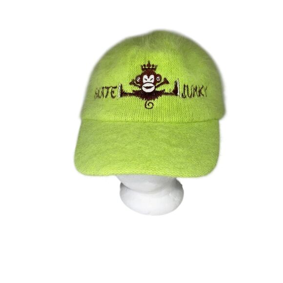 San Diego Hat Co Green Angora Skate Junky Baseball Hat Cap - Picture 1 of 5
